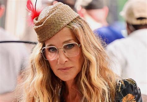 gucci square metal glasses sarah jessica parker